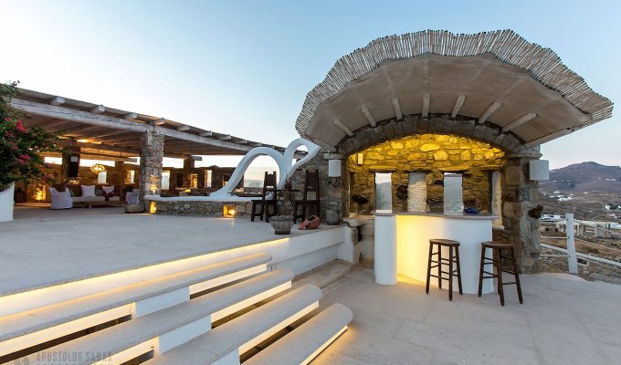 Grece Location Villa Mykonos vue mer piscine privée
