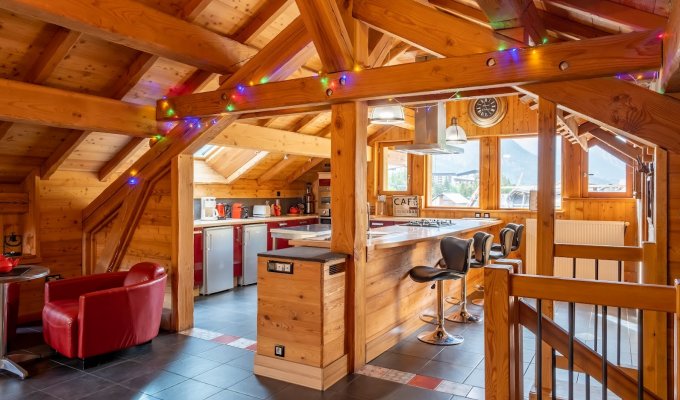 Location Chalet Luxe Serre Chevalier pied des pistes piscine chauffee spa services conciergerie