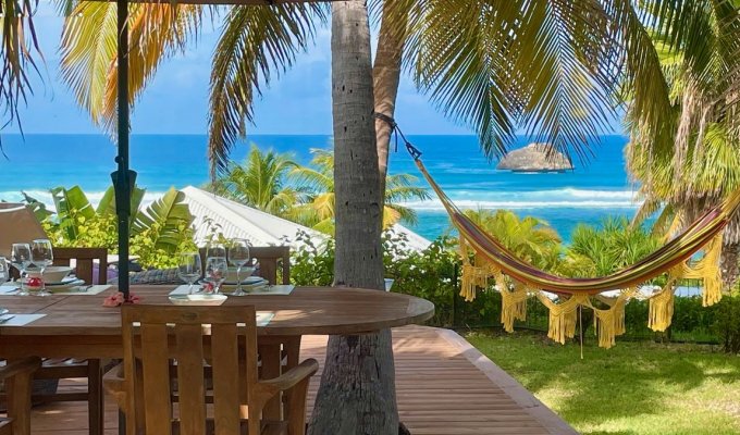Location Villa Guadeloupe Saint François plage 250 m Piscine privée vue mer