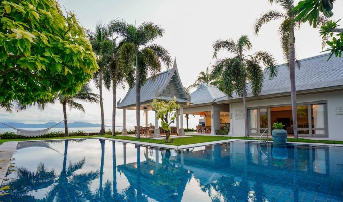 Thailande Location Villa Koh Samui SHA+ en front de mer avec piscine privée et Personnel