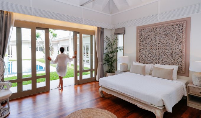Thailande Location Villa Koh Samui SHA+ en front de mer avec piscine privée et Personnel