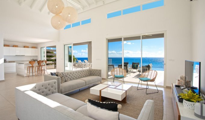 ST MAARTEN  location villa de luxe vue mer Indigo Bay Caraïbes