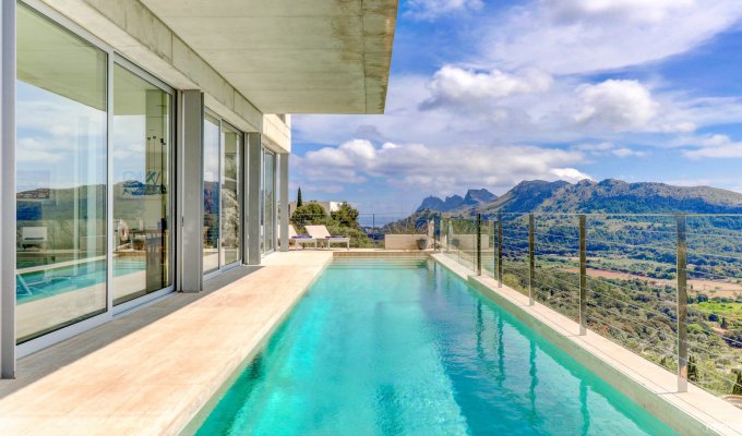 Iles Baleares location Villa luxe Majorque Pollença 7 pers vue mer piscine chauffée