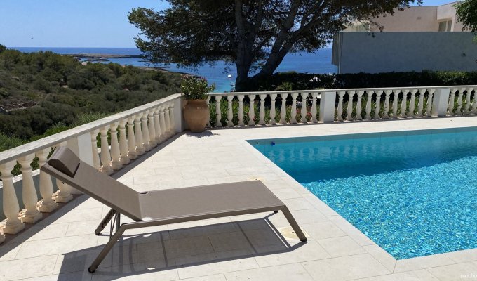 Iles Baleares location Villa luxe Minorque Binisafuller 8 pers  piscine privée vue mer