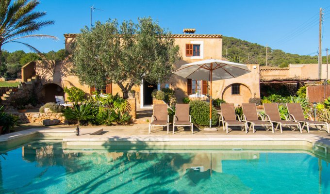 Iles Baleares location villa luxe Majorque Portocolom 8 personnes piscine privée