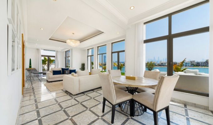 Location Villa Dubai Palm Jumeirah Piscine et Plage Privée