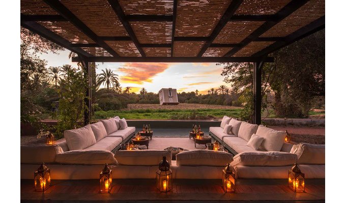 Jardin  Villa de luxe à Marrakech 
