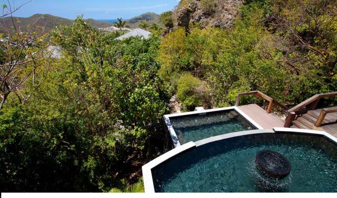 Location Villa à St Barth Vue Mer sur les hauteurs de St Jean - Caraibes - Antilles Françaises