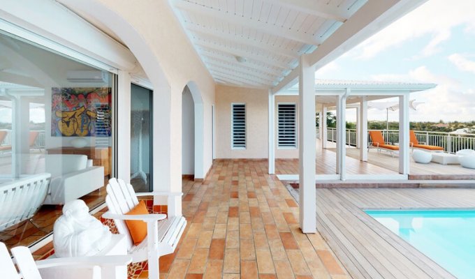 Location Villa Saint Martin Terres Basses avec Piscine privée proche de la plage Plum Bay