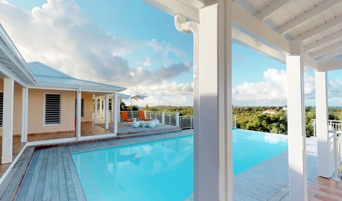 Location Villa Saint Martin Terres Basses avec Piscine privée proche de la plage Plum Bay