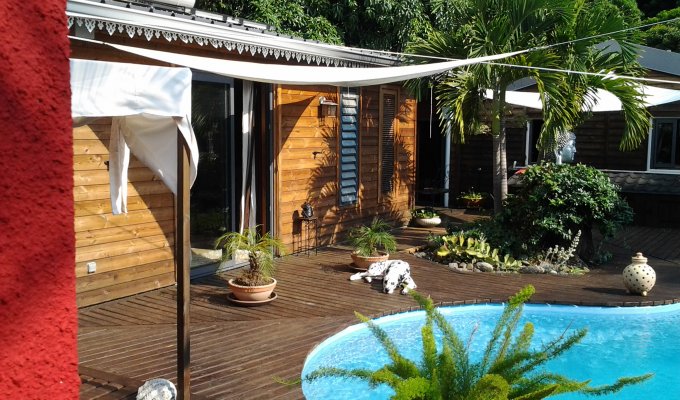 vue depuis l'entrée du bungalow