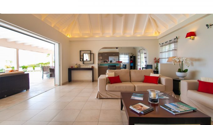 Location Villa St Barth Vue Mer avec piscine privée sur les hauteurs de Vitet Caraibes Antilles Francaises